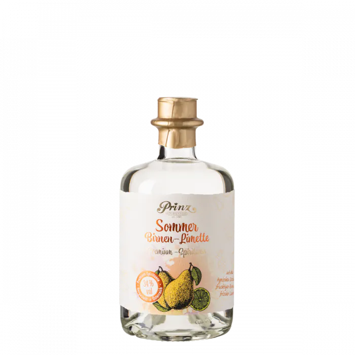 Prinz Sommer Birnen-Limette 34% VOL, Spirituosen