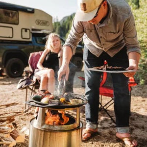Solo Stove RANGER Gusseisen-Grillrost mit Aufsatz, Detailansicht 1