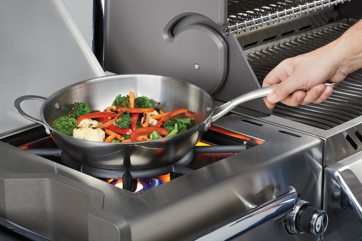 Napoleon Wok, Edelstahl, Grillzubehör, Detailansicht 1