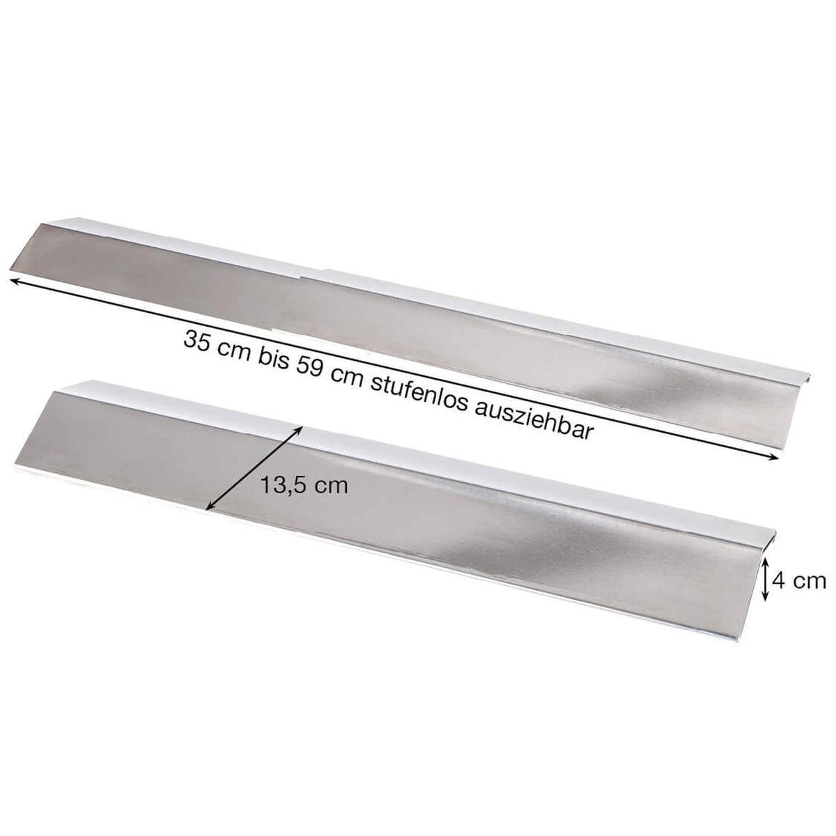 ALL'GRILL ALL’GRILL Universal Flammschutzblech, ausziehbar 13, 5cm, Ersatzteil