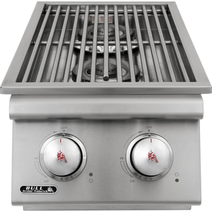 Bull Seitenbrenner Double Built-In, Grillrost aus Edelstahl