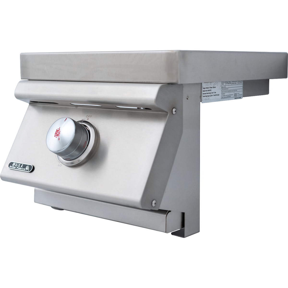 Bull Seitenbrenner Pro mit drehbarem Rost Built-In, Grillrost aus Edelstahl, Detailansicht 4