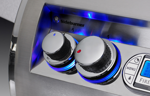 FireMagic Aurora Doppelter Seitenbrenner Built-In, Grillrost aus Edelstahl, Detailansicht 1