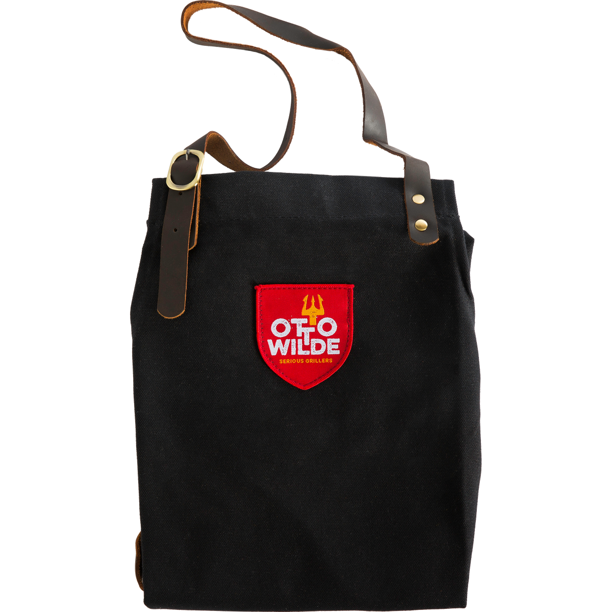 Otto Wilde Grillschürze, Baumwolle & Leder, Detailansicht 1